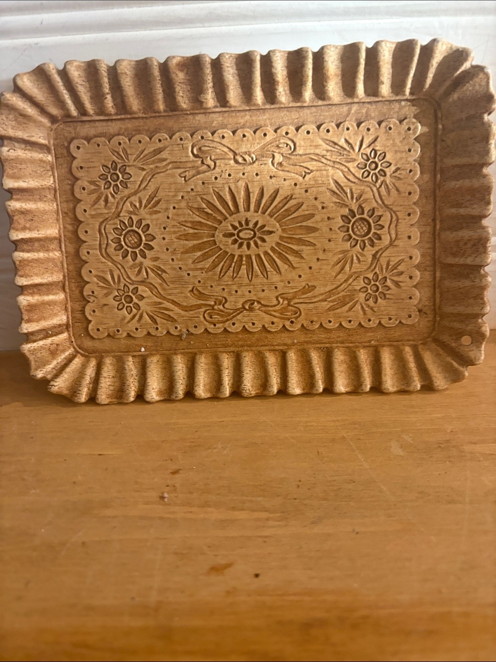 Embossed Decorative Tray wooden
